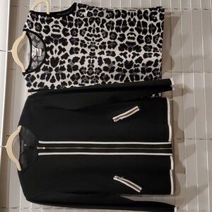 Ming Wang jacket size M and Misook top size Petite M